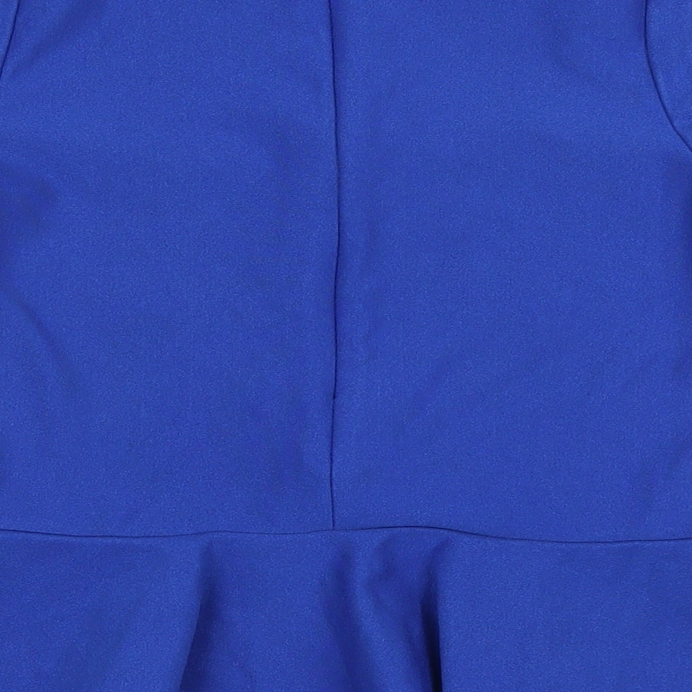 Missguided Womens Blue   Basic Blouse Size 10