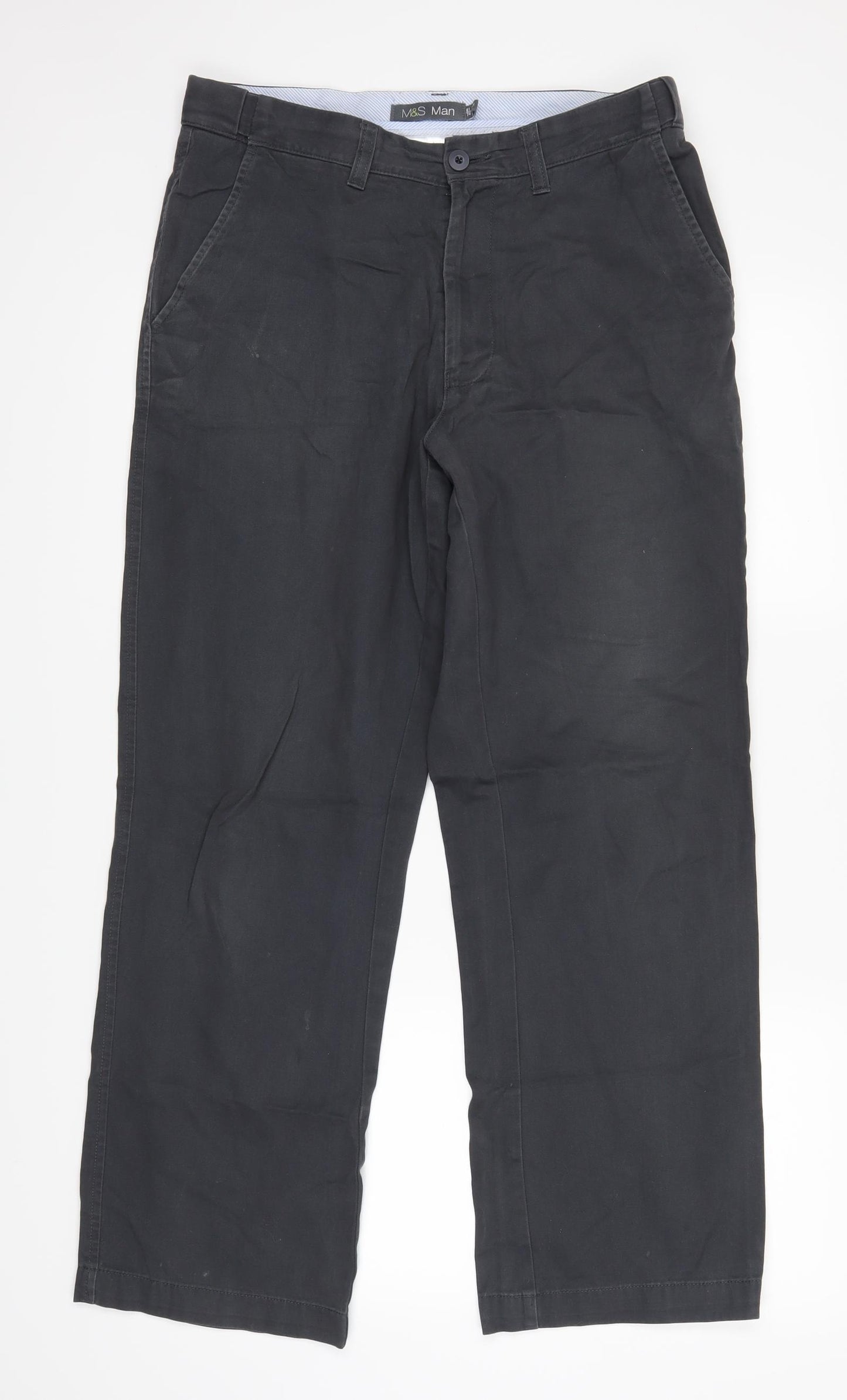 Marks and Spencer Mens Grey   Trousers  Size 32 in L29 in