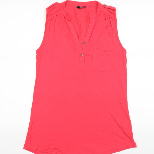 F&F Womens Pink   Basic Blouse Size 8