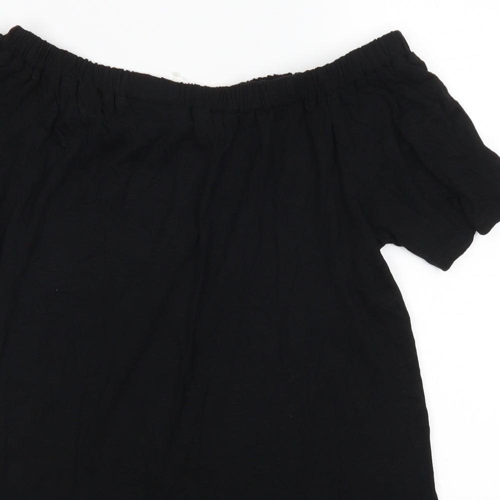 George Womens Black   Basic Blouse Size 12