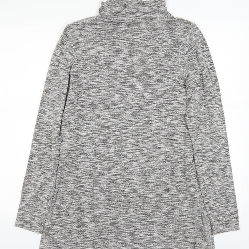 F&F Womens Grey   Pullover Jumper Size 8  - side slits