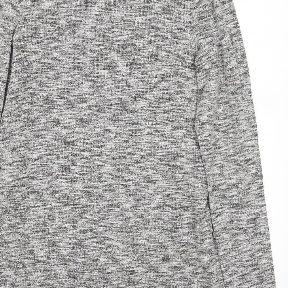F&F Womens Grey   Pullover Jumper Size 8  - side slits