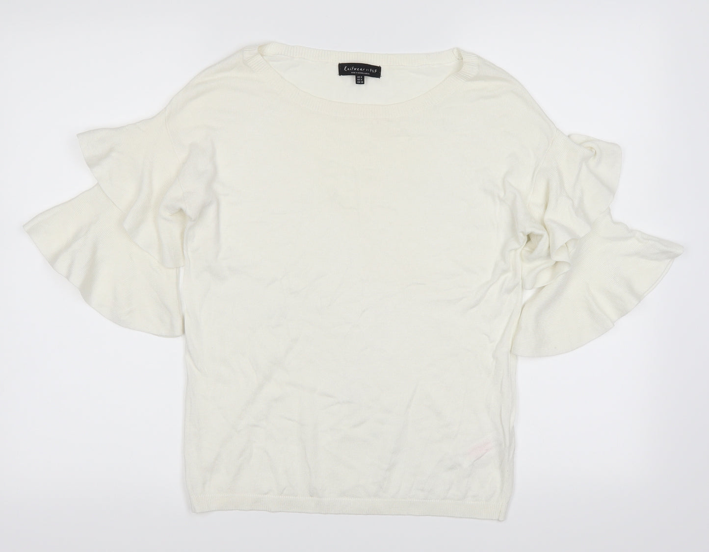 F&F Womens Ivory   Basic Blouse Size 8