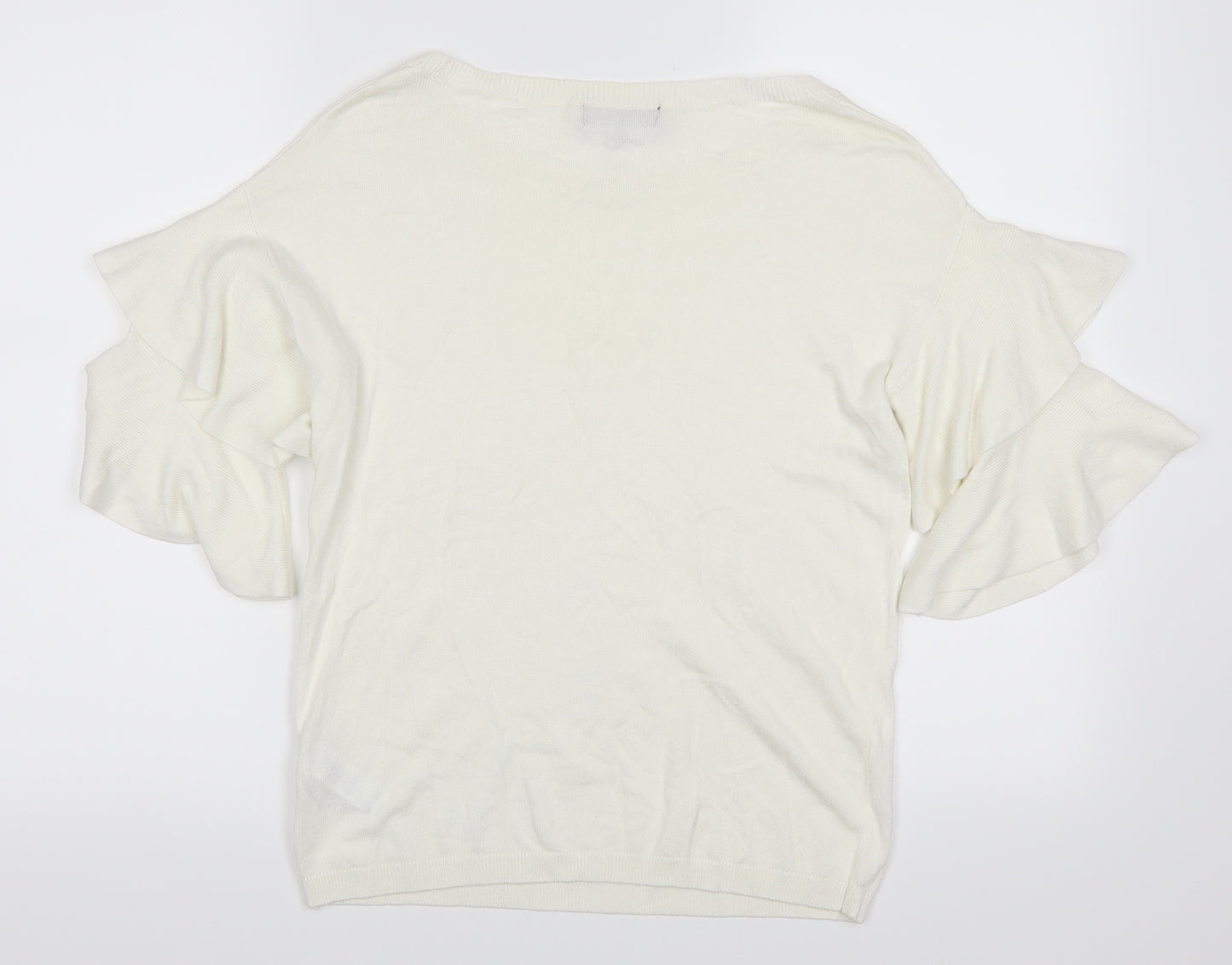 F&F Womens Ivory   Basic Blouse Size 8