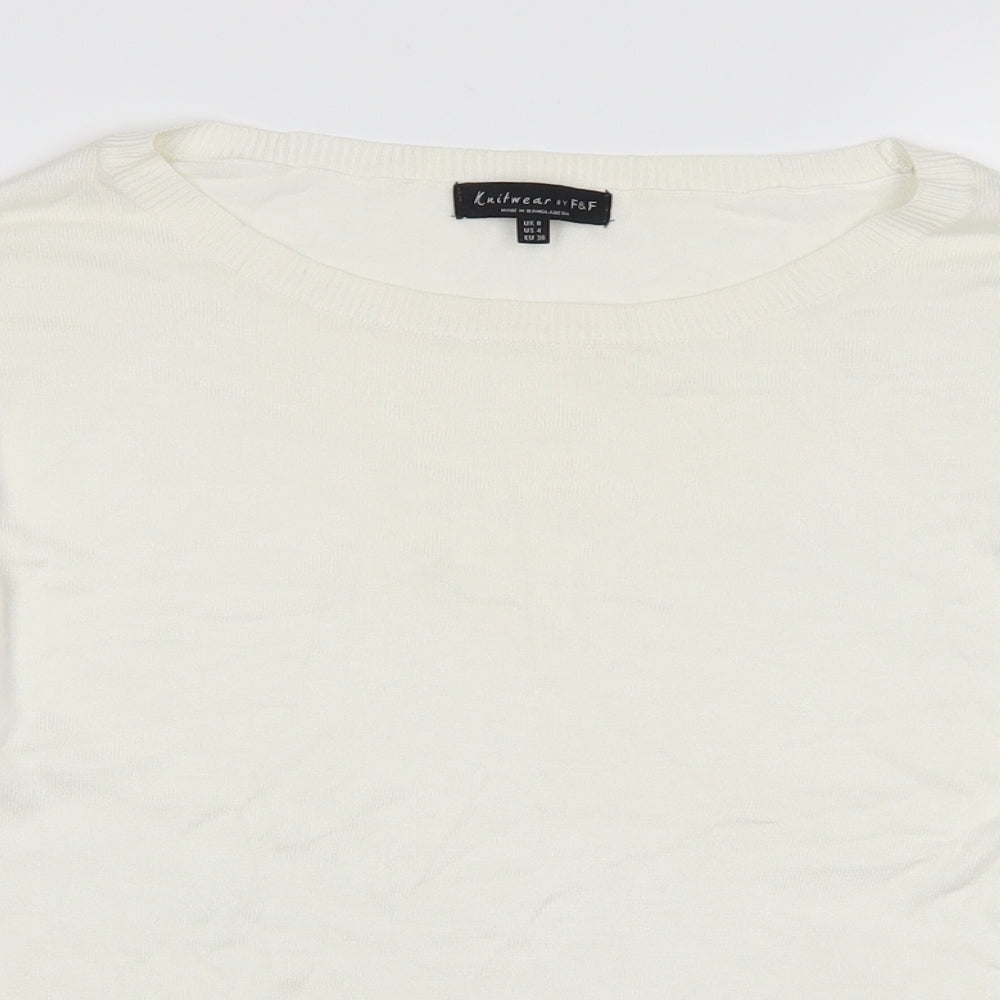 F&F Womens Ivory   Basic Blouse Size 8