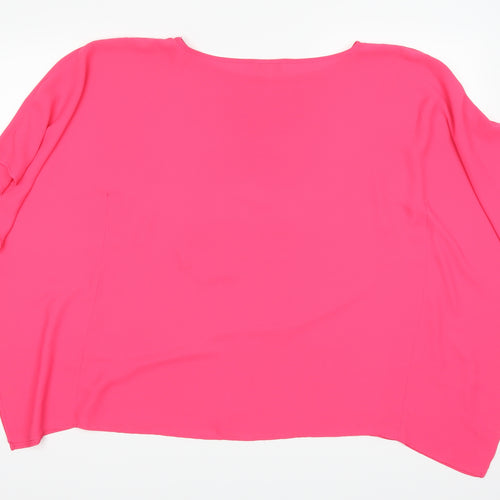Papaya Womens Pink   Basic Blouse Size 8
