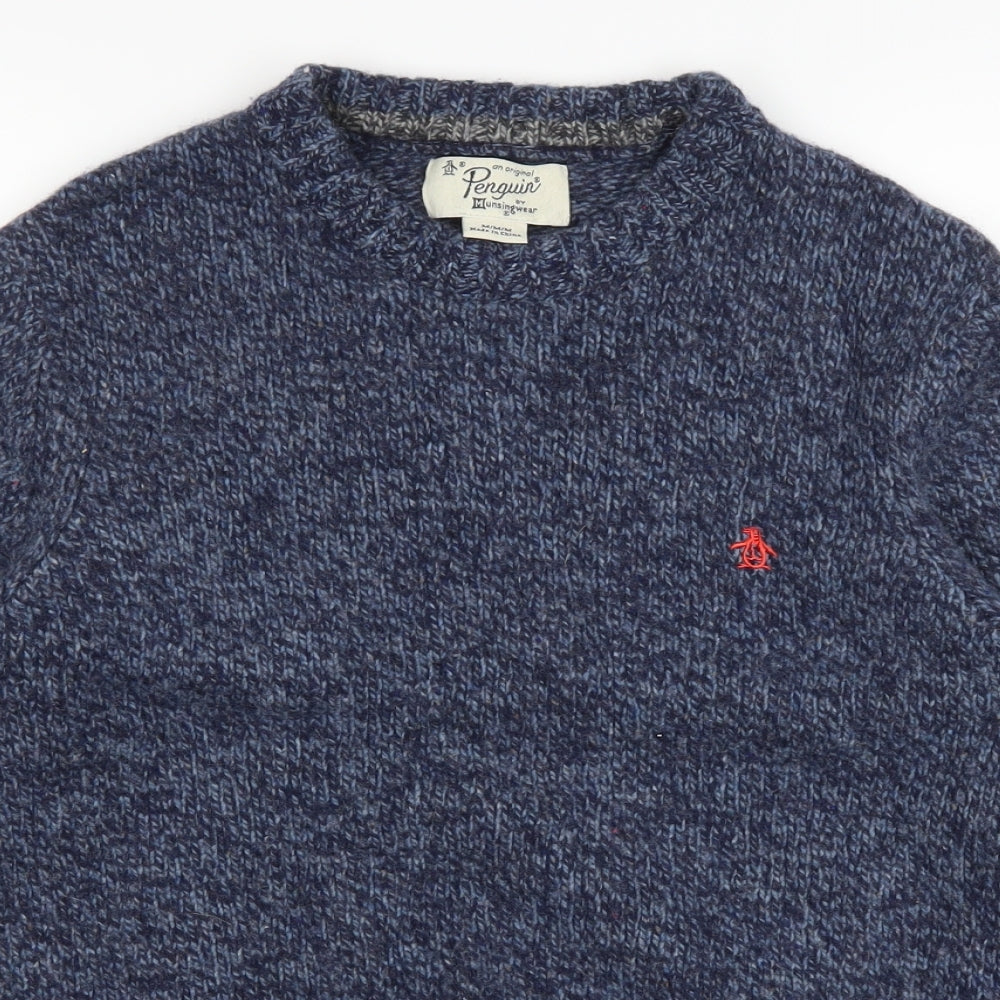 Penguin Mens Blue   Pullover Jumper Size M