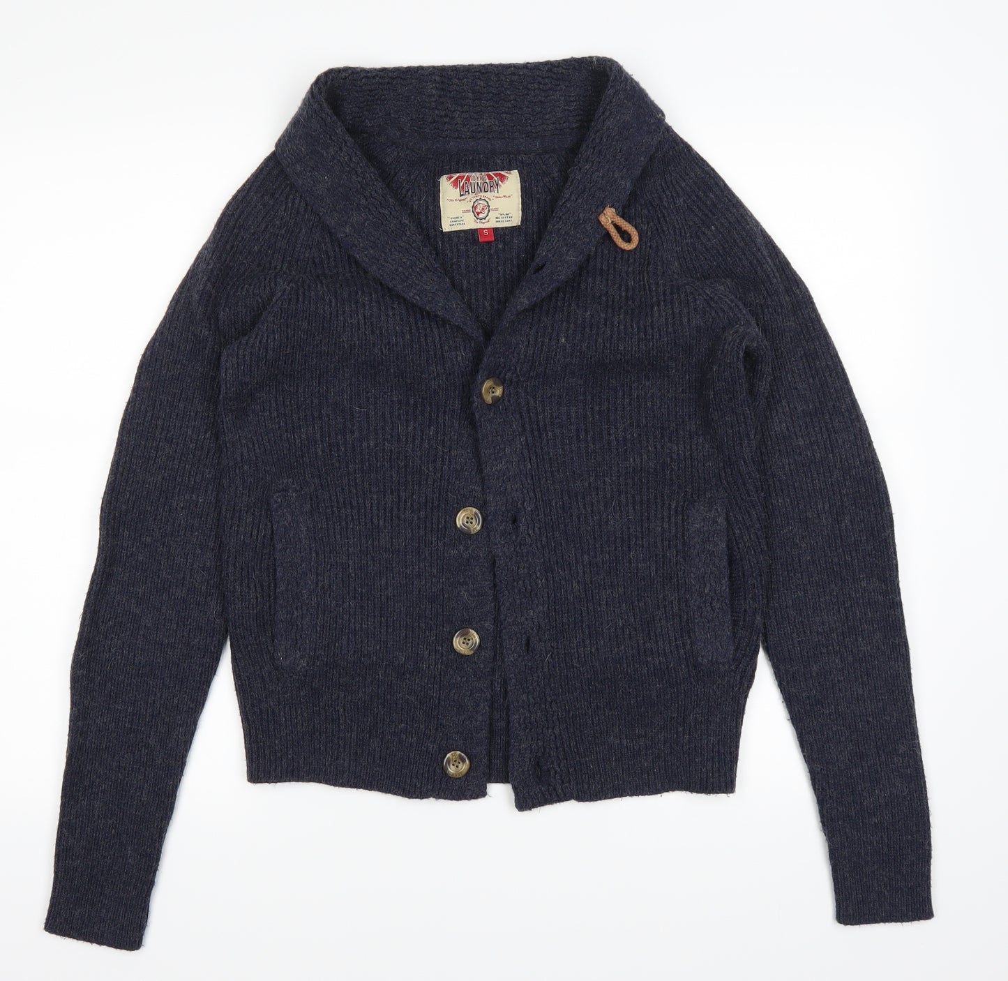 Tokyo Laundry Mens Blue   Cardigan Jumper Size S