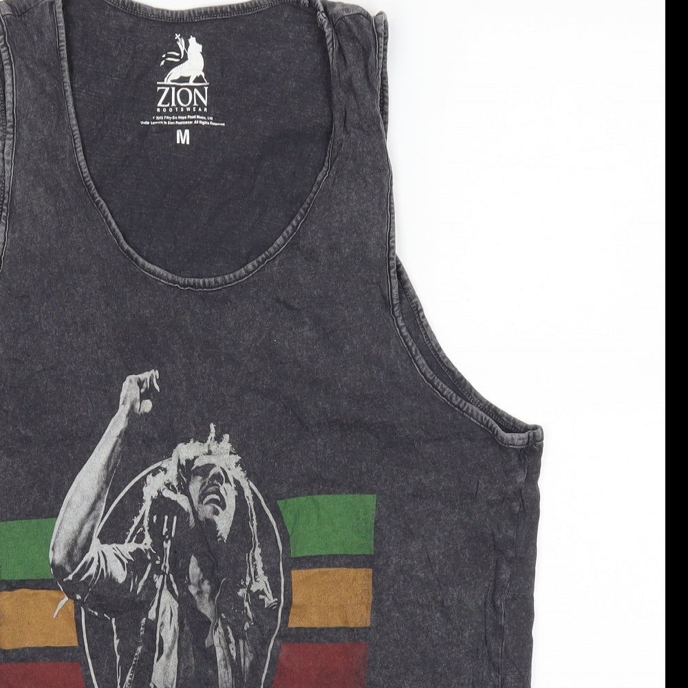 Cedar Wood State Mens Grey    T-Shirt Size M