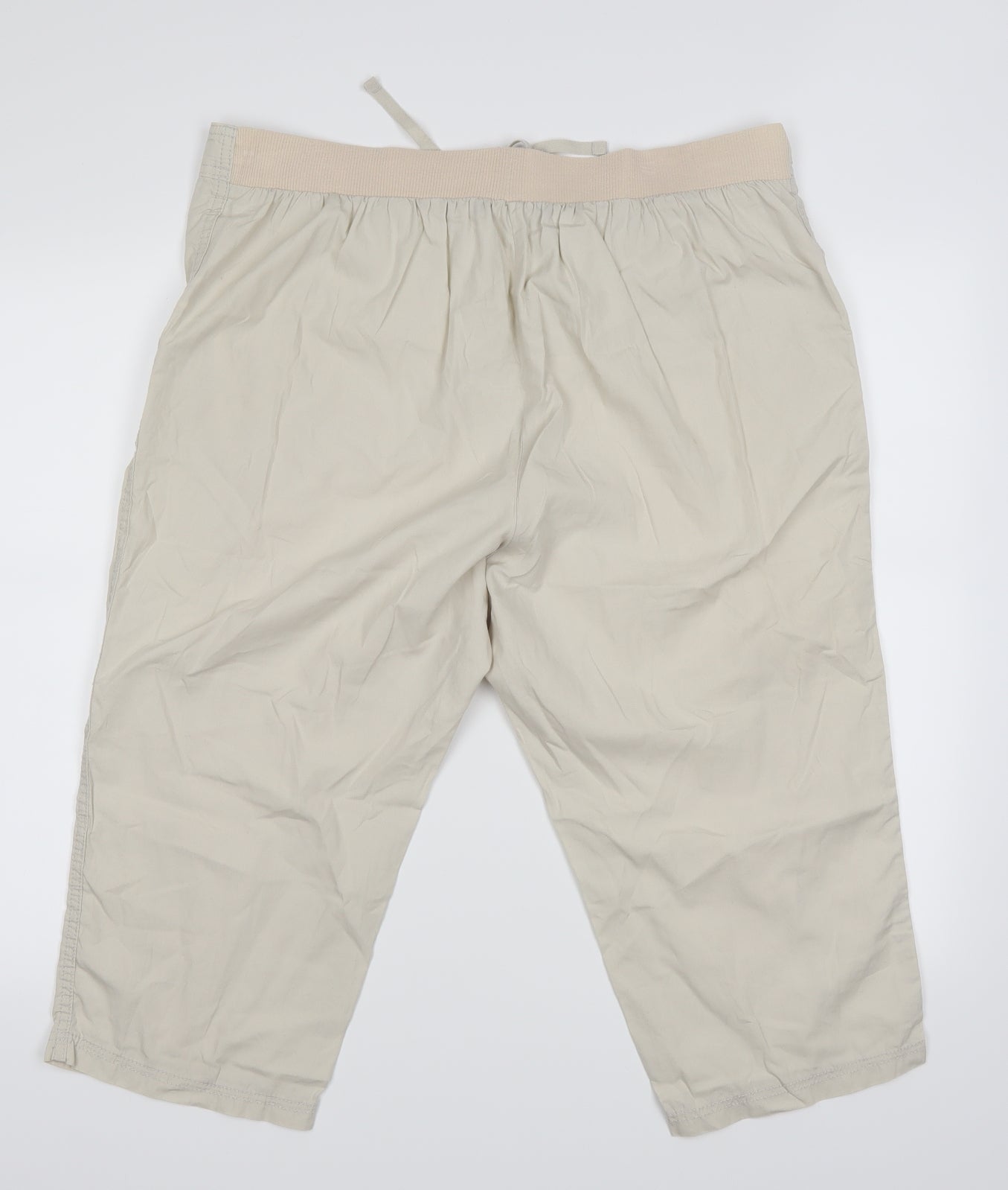 Bon Marche Womens Ivory   Cropped Trousers Size 18 L20 in