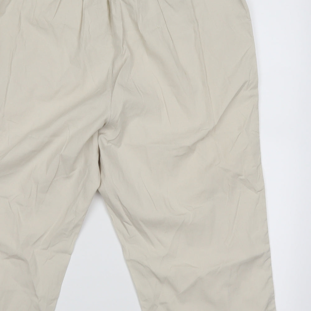 Bon Marche Womens Ivory   Cropped Trousers Size 18 L20 in