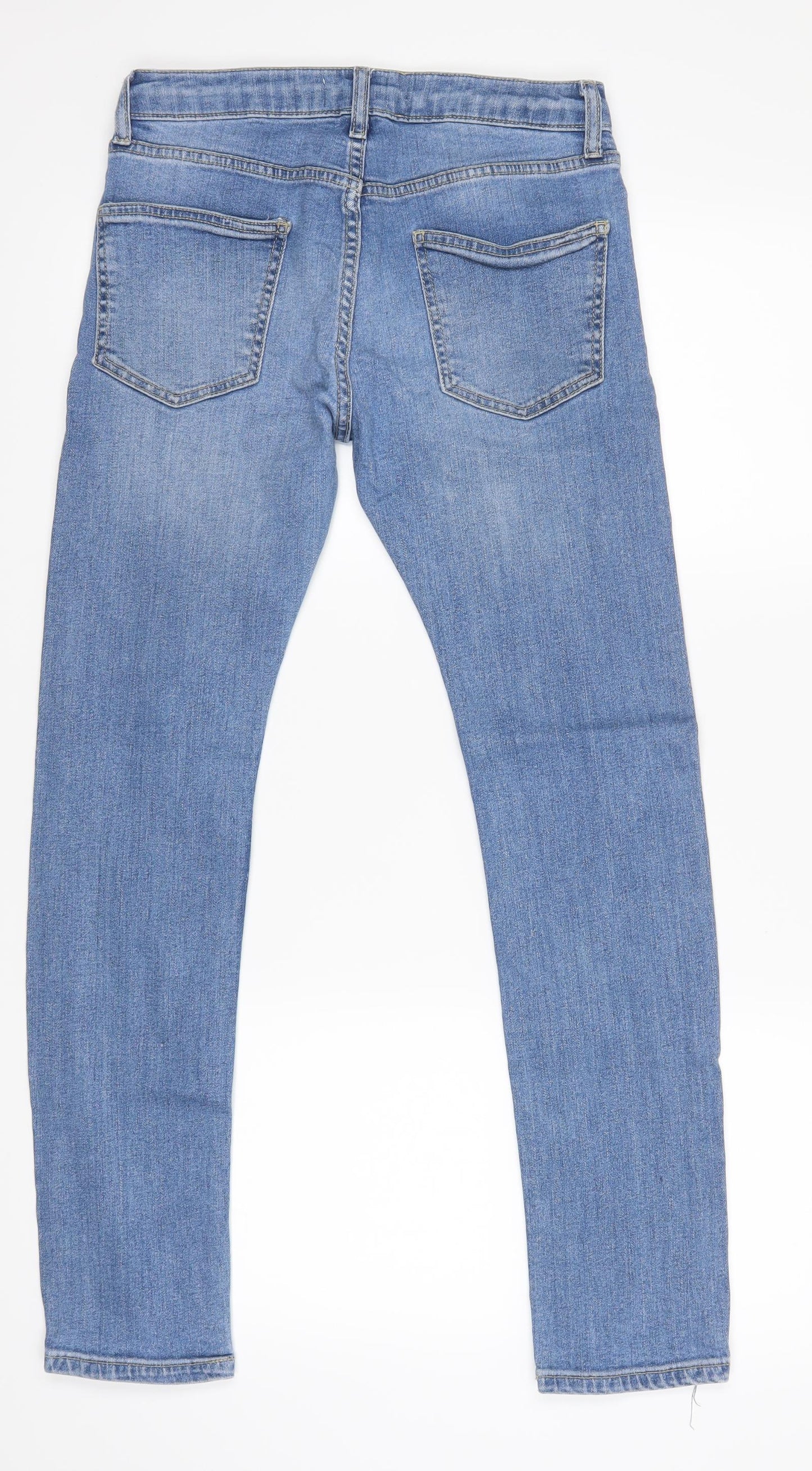 Topman Mens Blue   Skinny Jeans Size 28 L28 in
