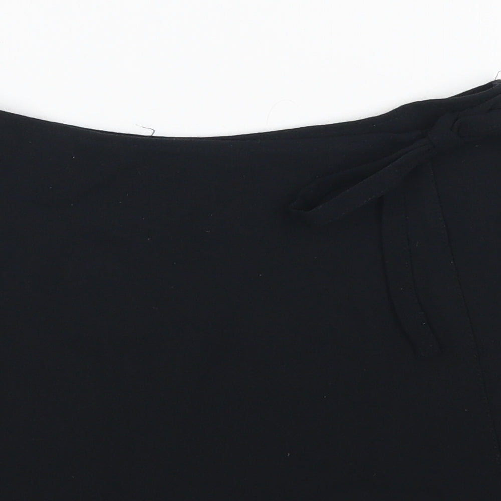 Topshop Womens Black   A-Line Skirt Size 8