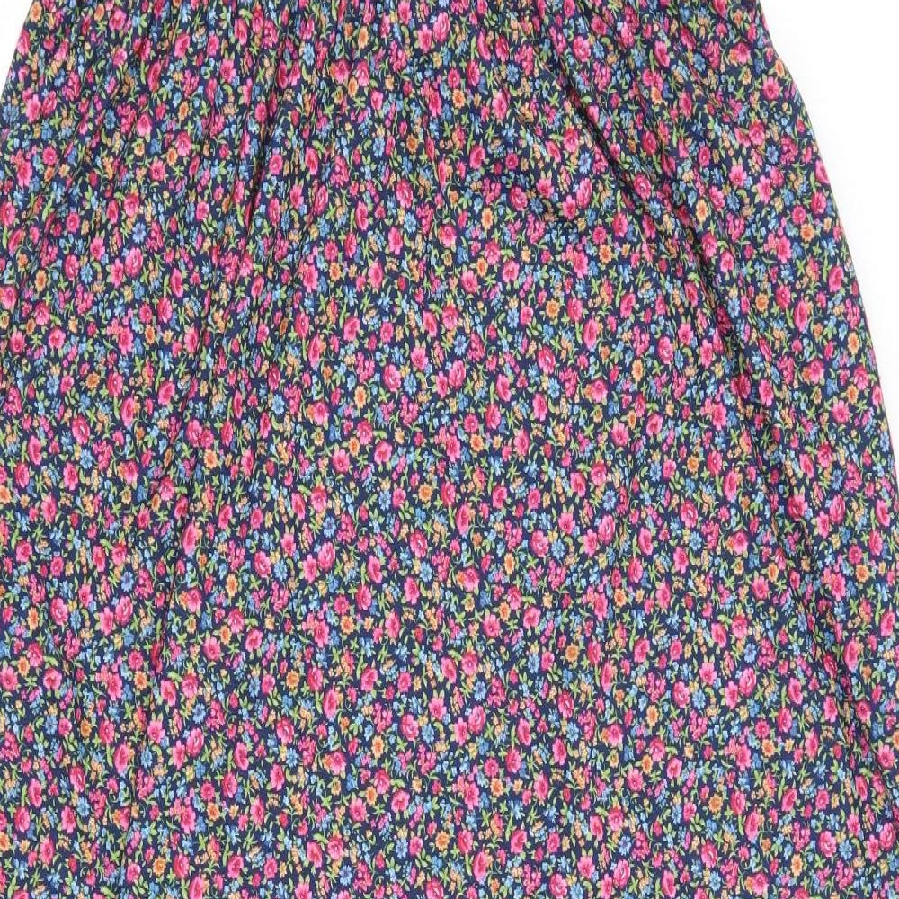 Preworn Womens Blue Floral  Tank Dress  Size XL