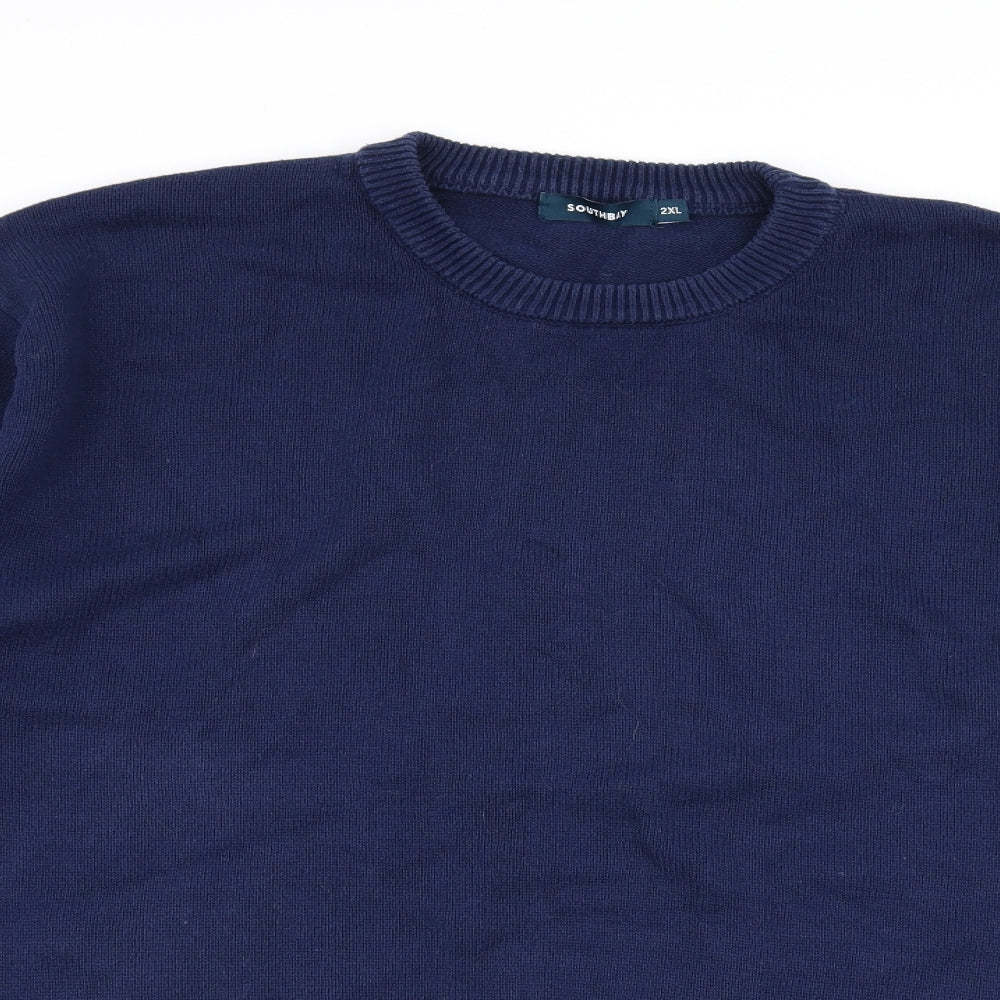South Bay Mens Blue   Pullover Jumper Size 2XL