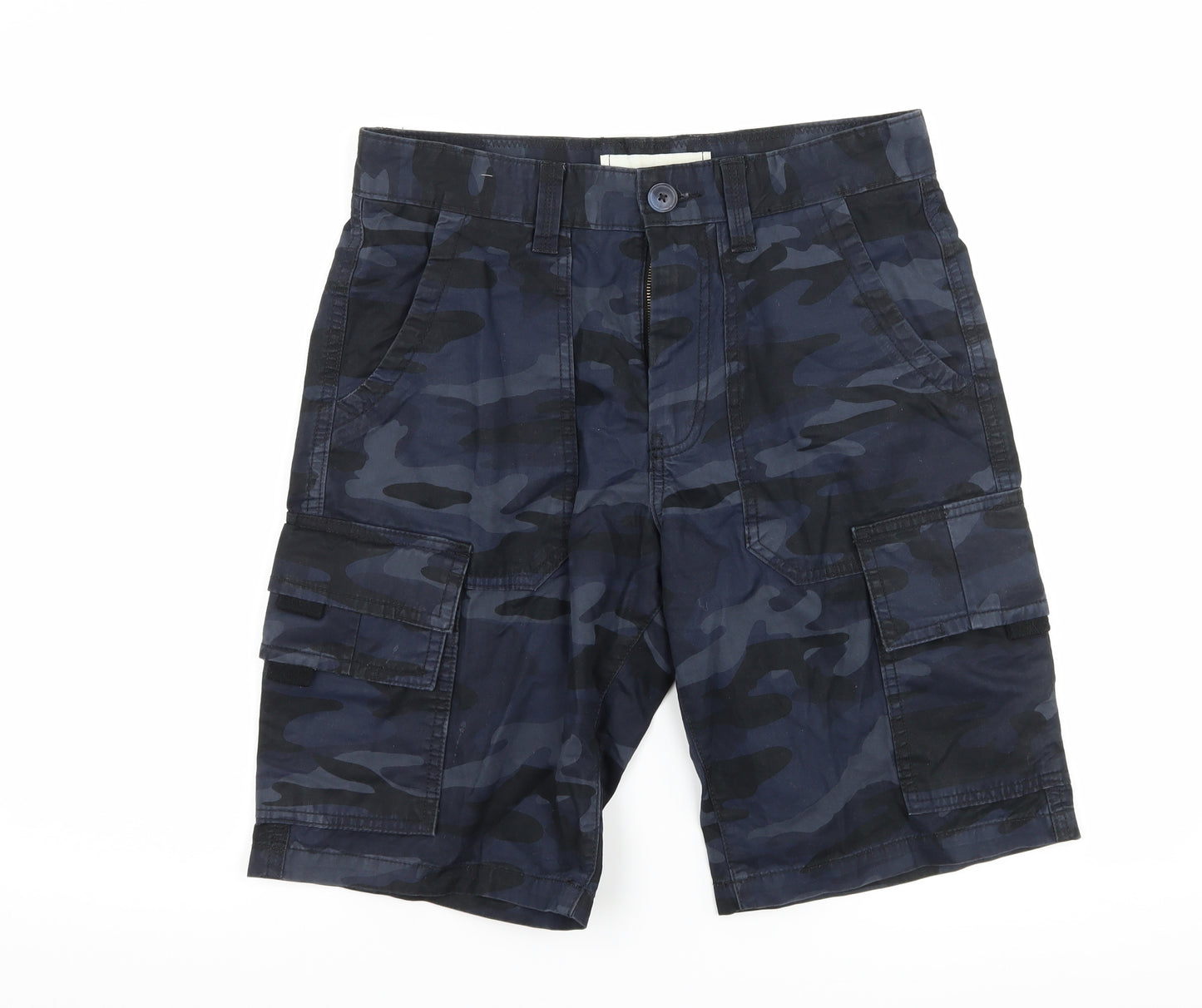 George Mens Blue Camouflage  Cargo Shorts Size 30 in