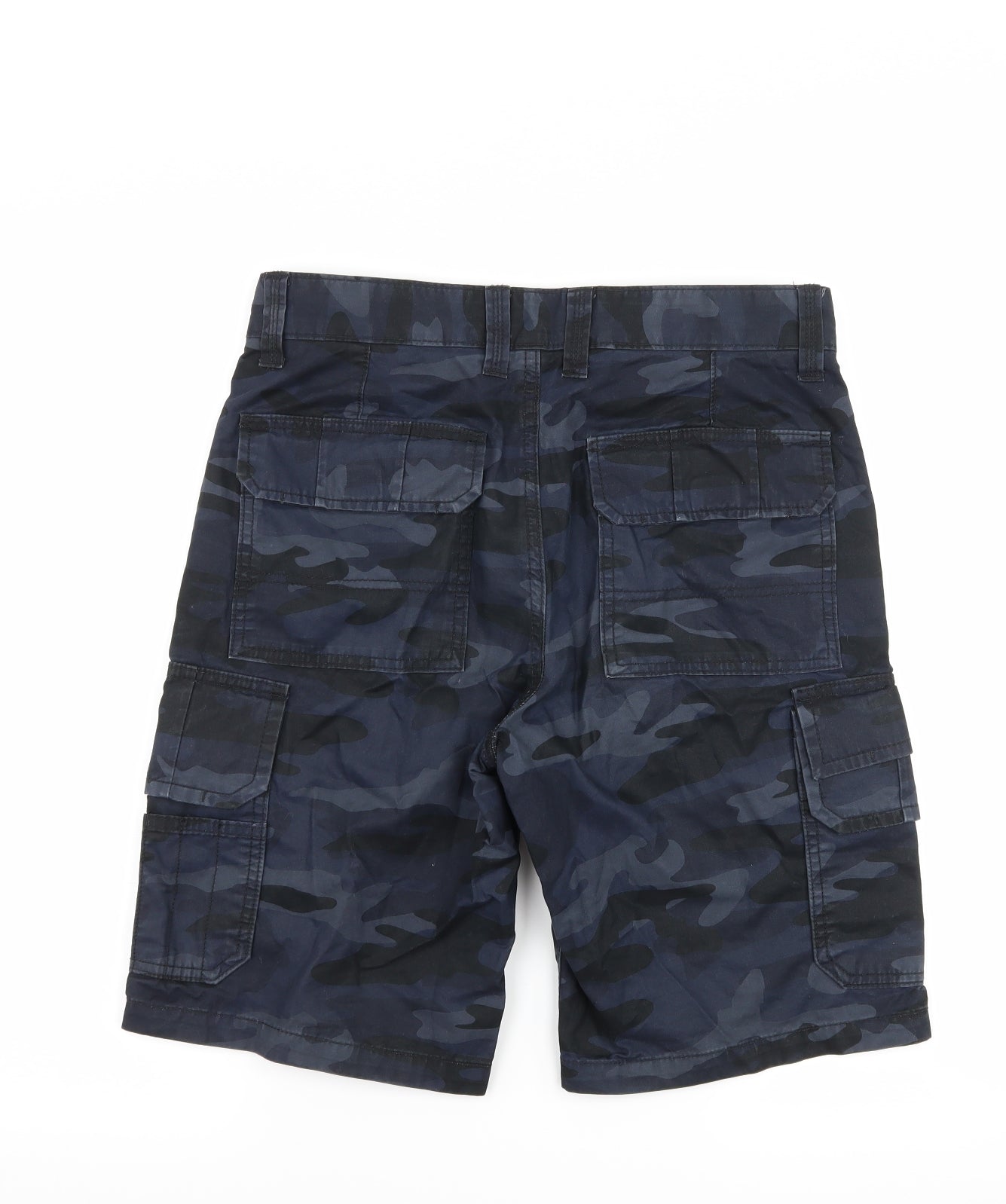 George Mens Blue Camouflage  Cargo Shorts Size 30 in