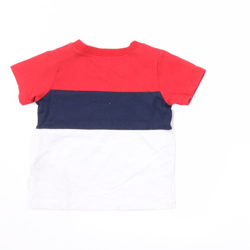 Converse Boys White Striped  Basic T-Shirt Size 12 Months