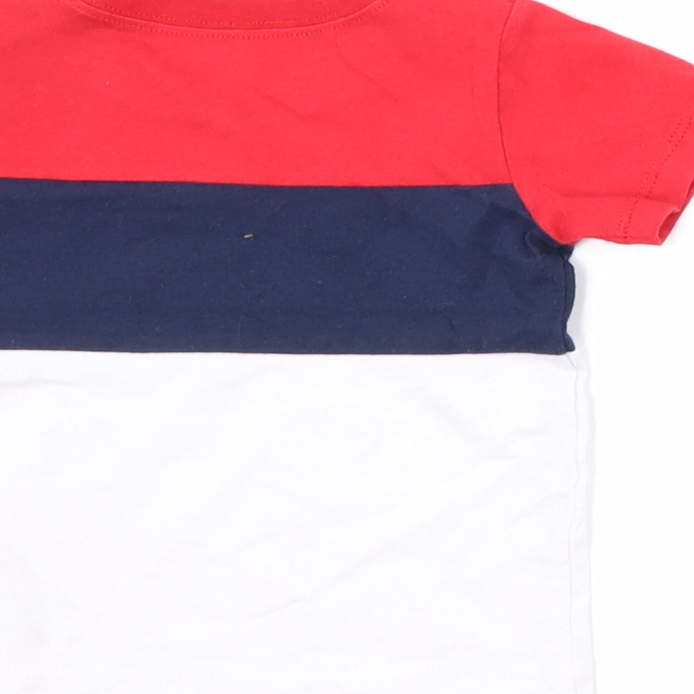 Converse Boys White Striped  Basic T-Shirt Size 12 Months