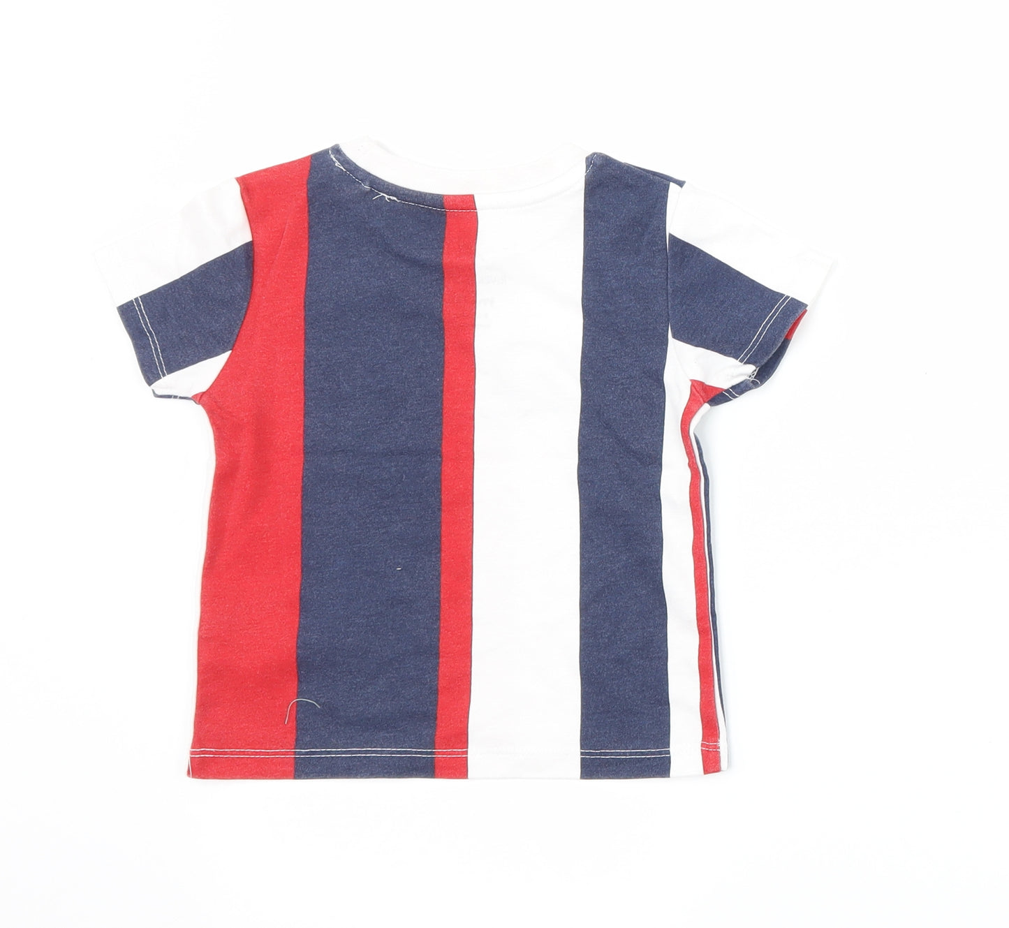 River Island Boys Red Striped  Basic T-Shirt Size 9-12 Months