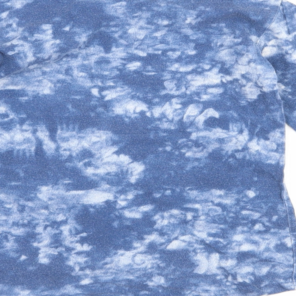 Carmen Girls Blue   Basic T-Shirt Size 8-9 Years  - acid wash slogan