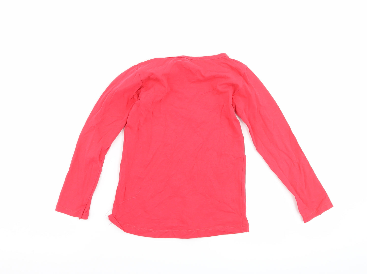 atabay Girls Pink   Basic T-Shirt Size 6-7 Years  - Unicorn