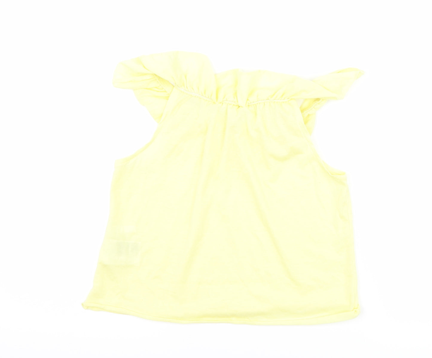 H&M Girls Yellow   Basic T-Shirt Size 3-4 Years