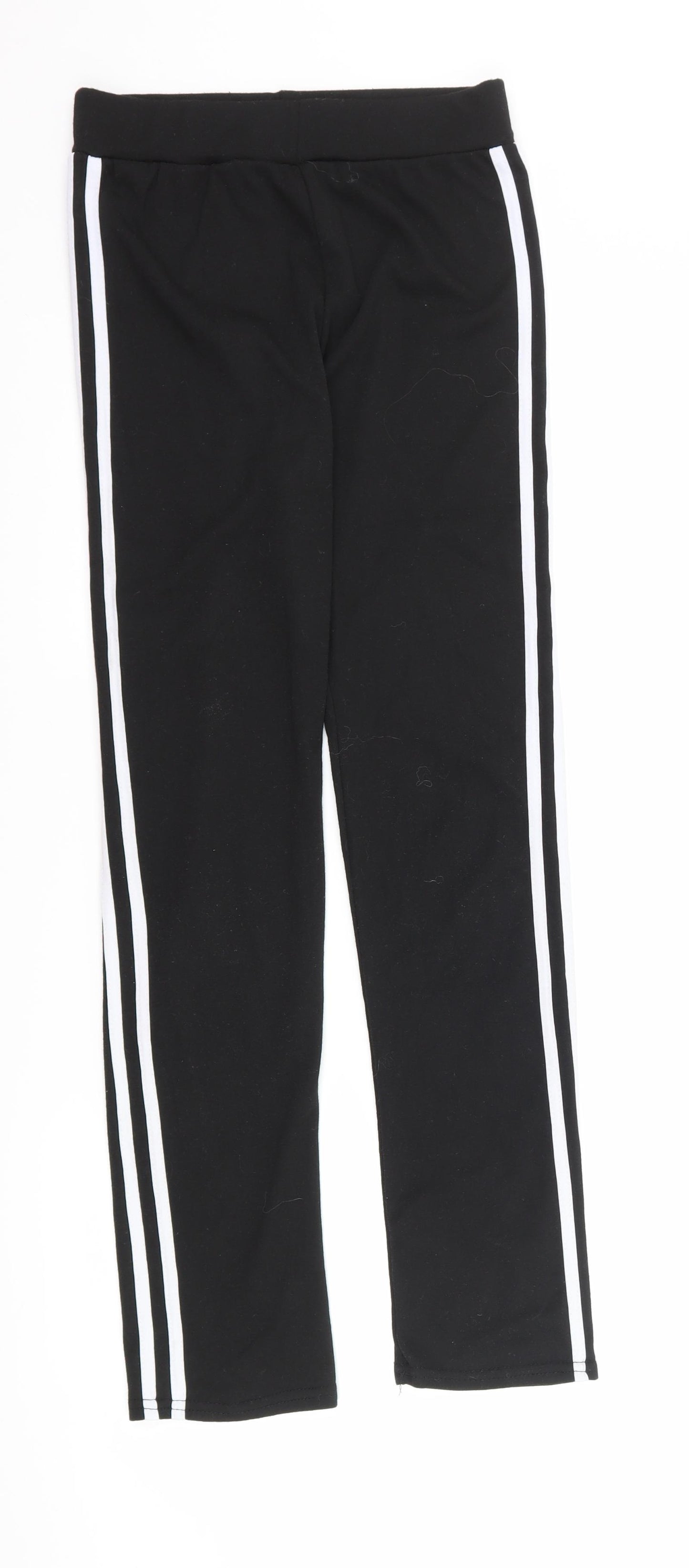 D&A Girls Black   Capri Trousers Size M - leggings