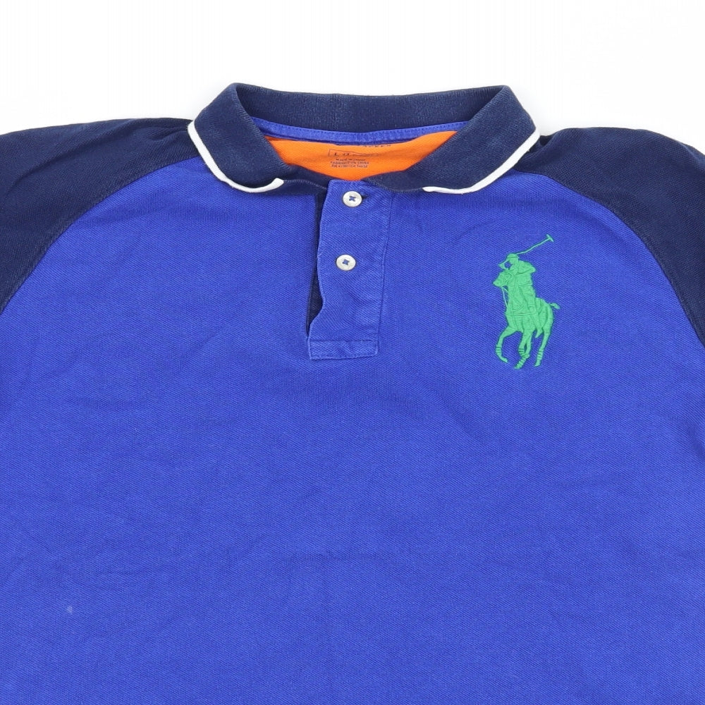 Polo Ralph Lauren Boys Blue   Basic Polo Size 14-15 Years