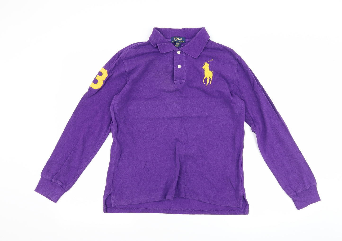 Polo Ralph Lauren Boys Purple   Basic Polo Size 14-15 Years