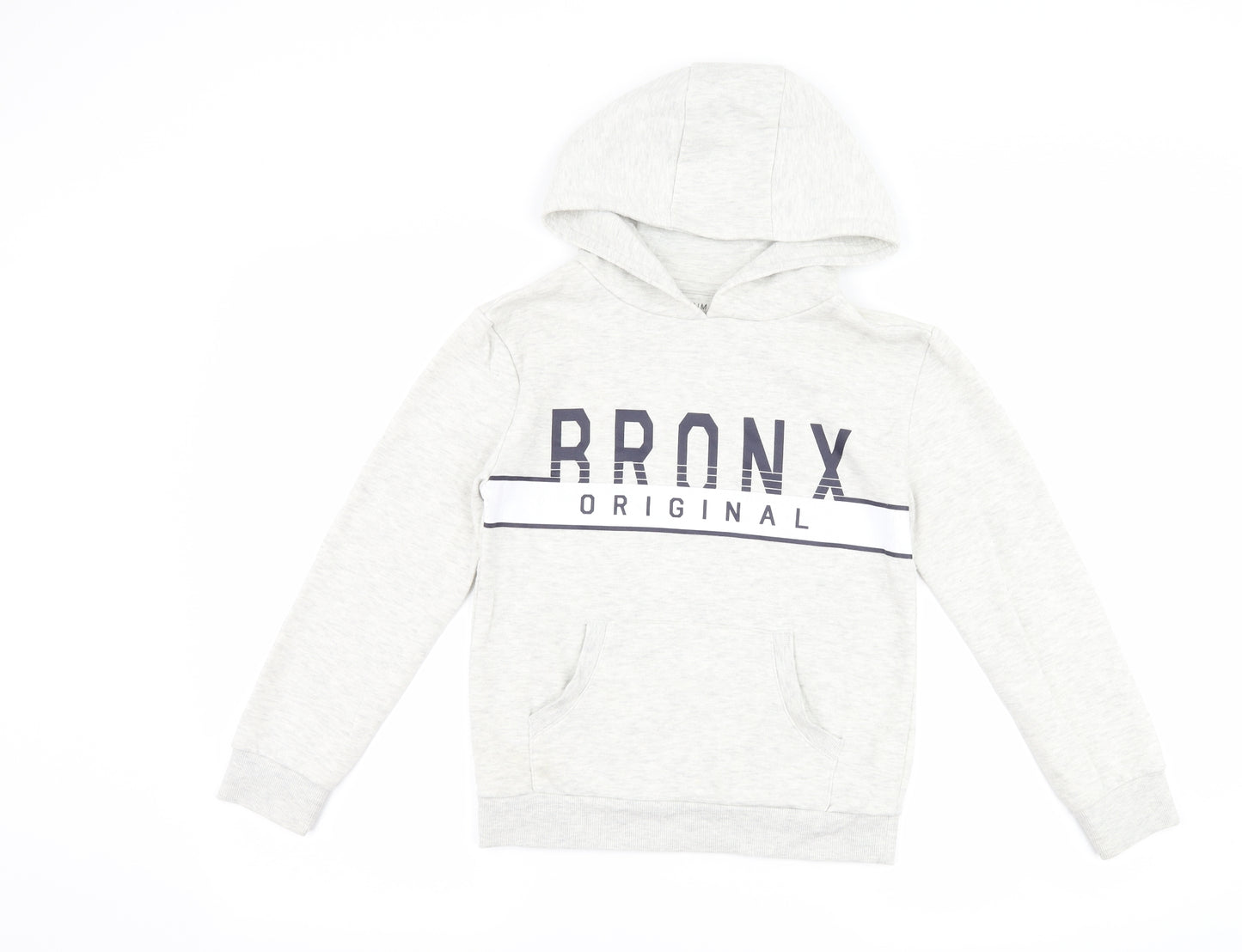 Primark Boys Grey   Pullover Hoodie Size 9-10 Years  - bronx