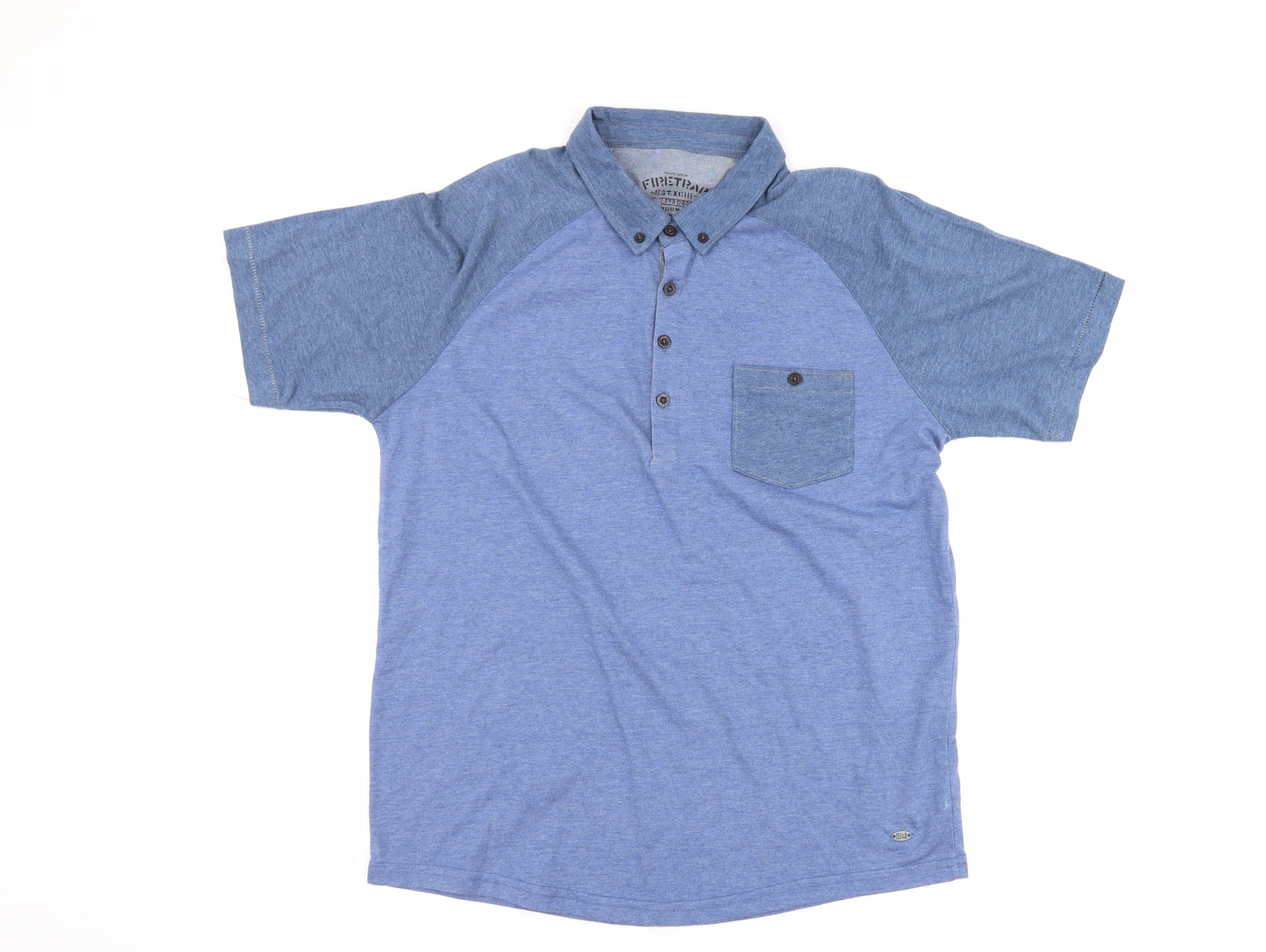 Firetrap Mens Blue    Polo Size L