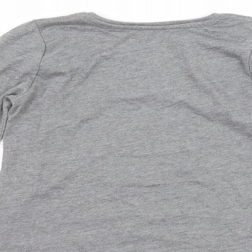 Primark Girls Grey   Basic T-Shirt Size 6-7 Years  - my mummy rocks