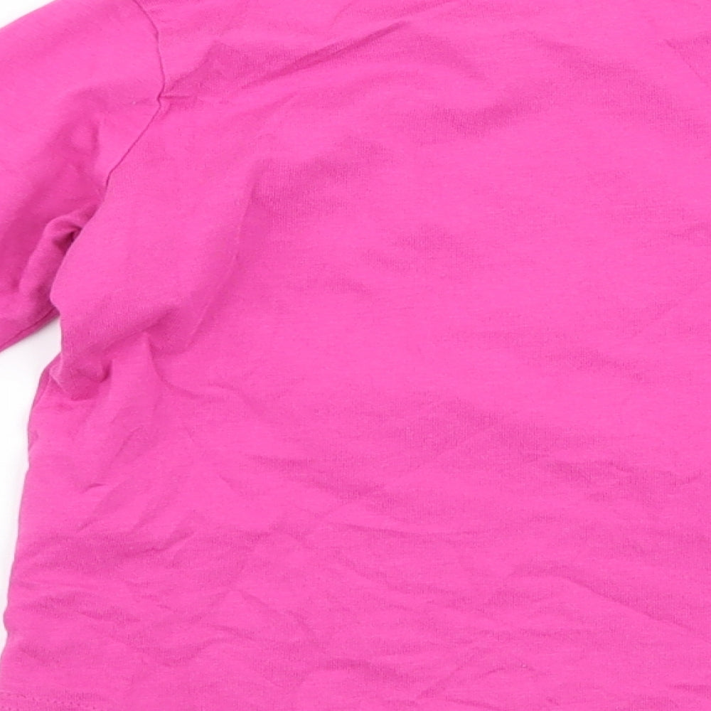 Nutmeg Girls Pink   Basic T-Shirt Size 5-6 Years  - Unicorn