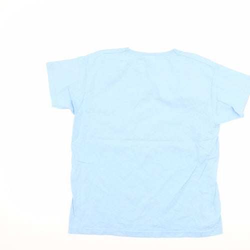 Fruit of the Loom Boys Blue   Basic T-Shirt Size 7-8 Years  - slogan