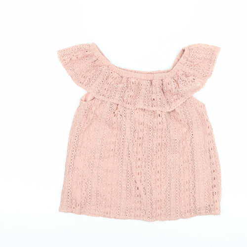 Primark Girls Pink   Basic T-Shirt Size 8-9 Years
