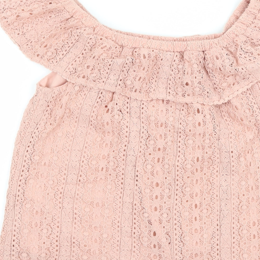 Primark Girls Pink   Basic T-Shirt Size 8-9 Years