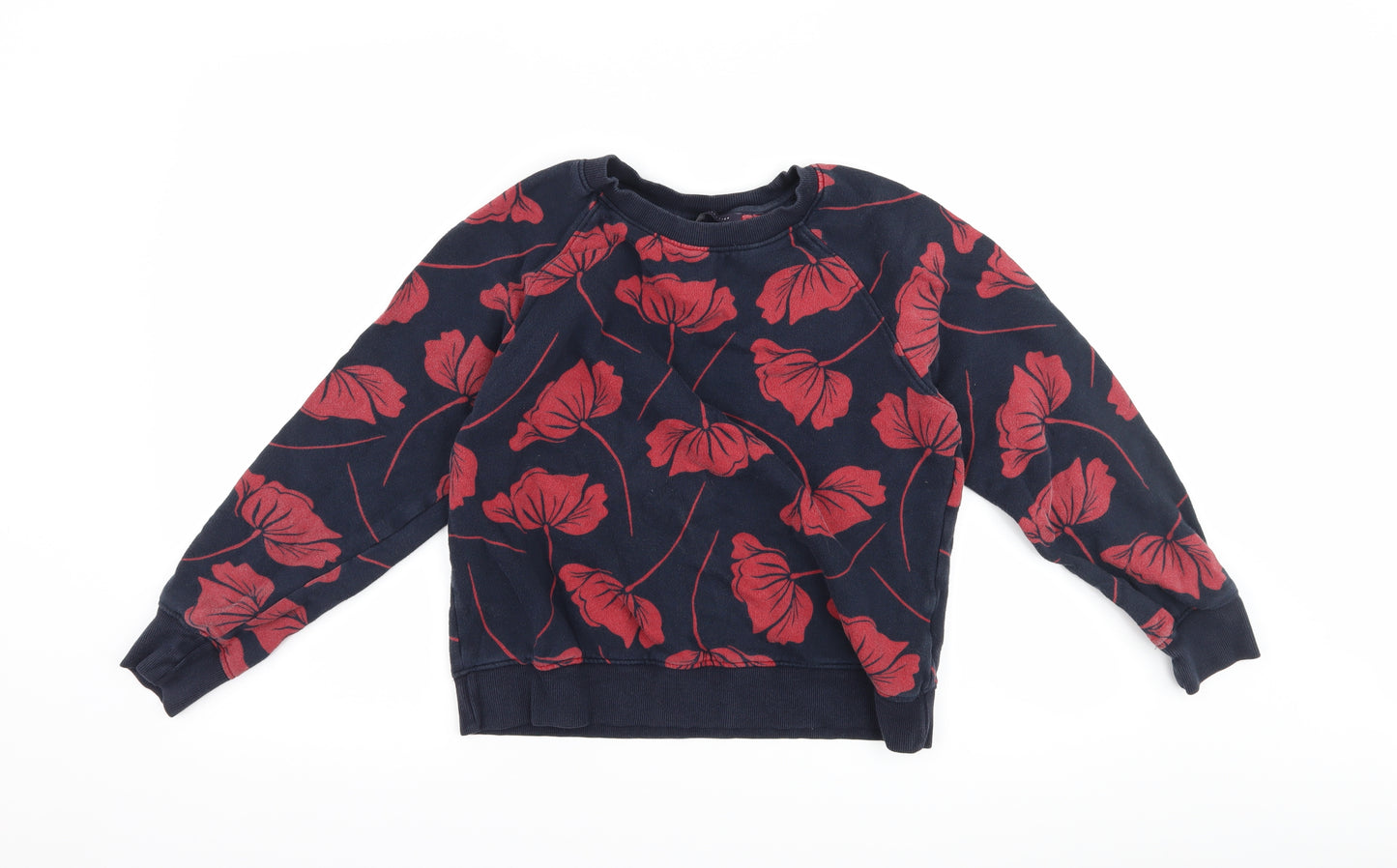 Marks and Spencer Womens Blue Floral  Pullover Sweatshirt Size 10