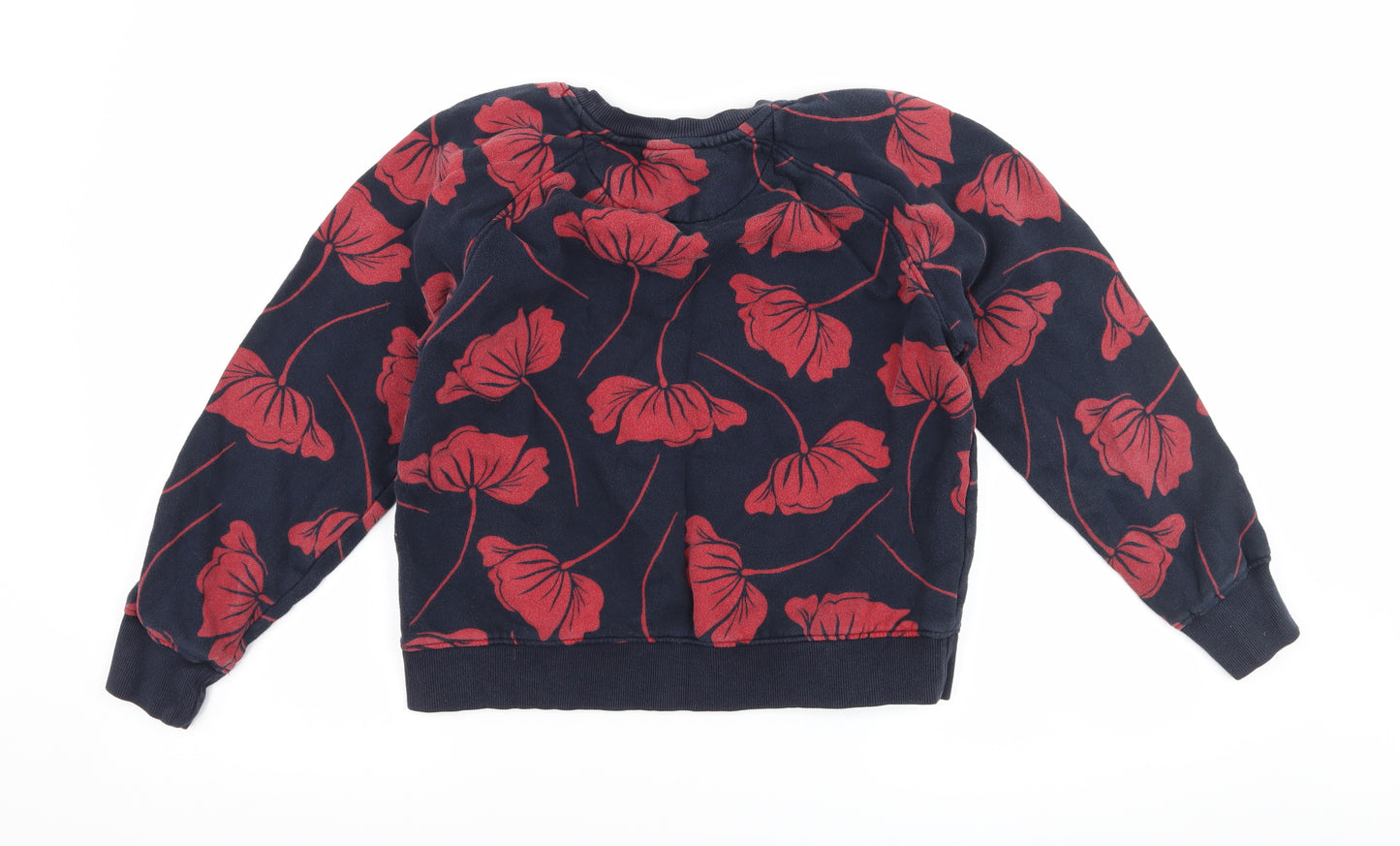 Marks and Spencer Womens Blue Floral  Pullover Sweatshirt Size 10