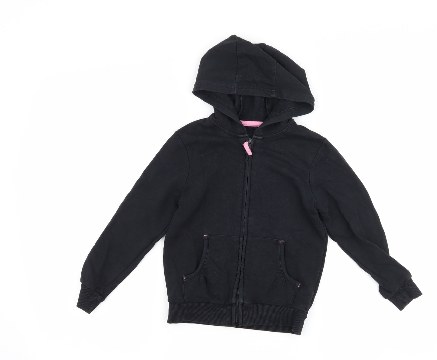 George Girls Black   Pullover Hoodie Size 5-6 Years