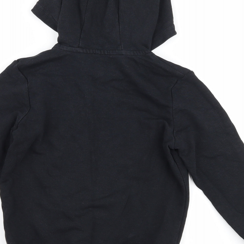 George Girls Black   Pullover Hoodie Size 5-6 Years