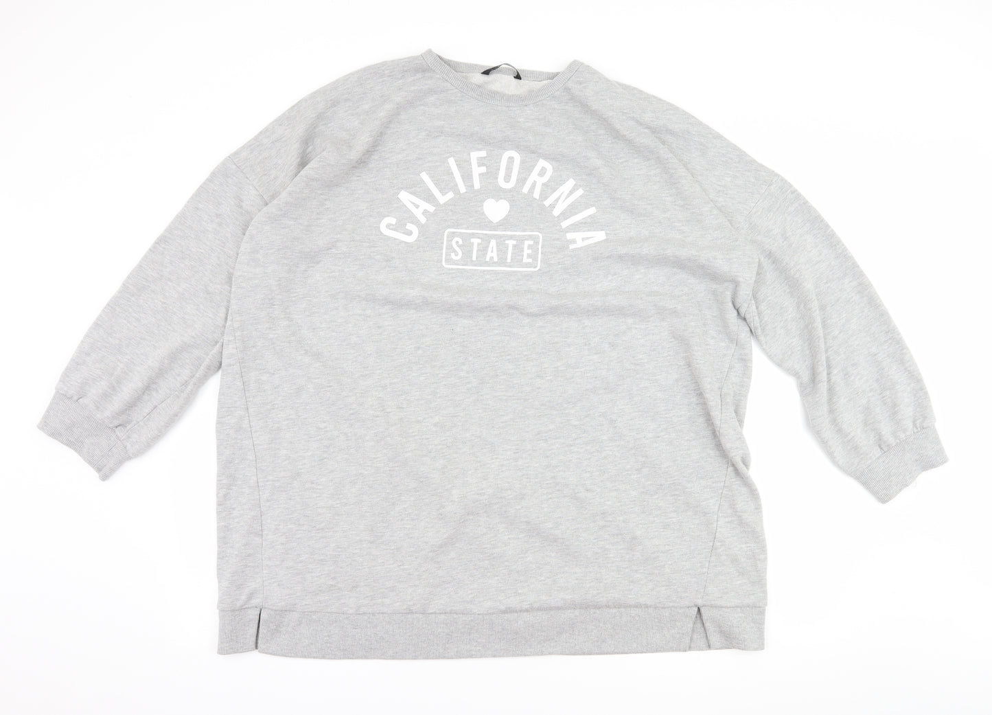 George Womens Grey   Pullover Sweatshirt Size XL  - slogan