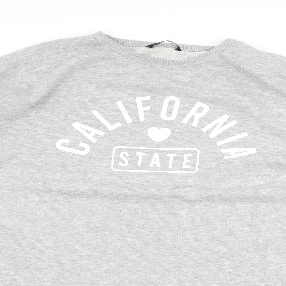 George Womens Grey   Pullover Sweatshirt Size XL  - slogan