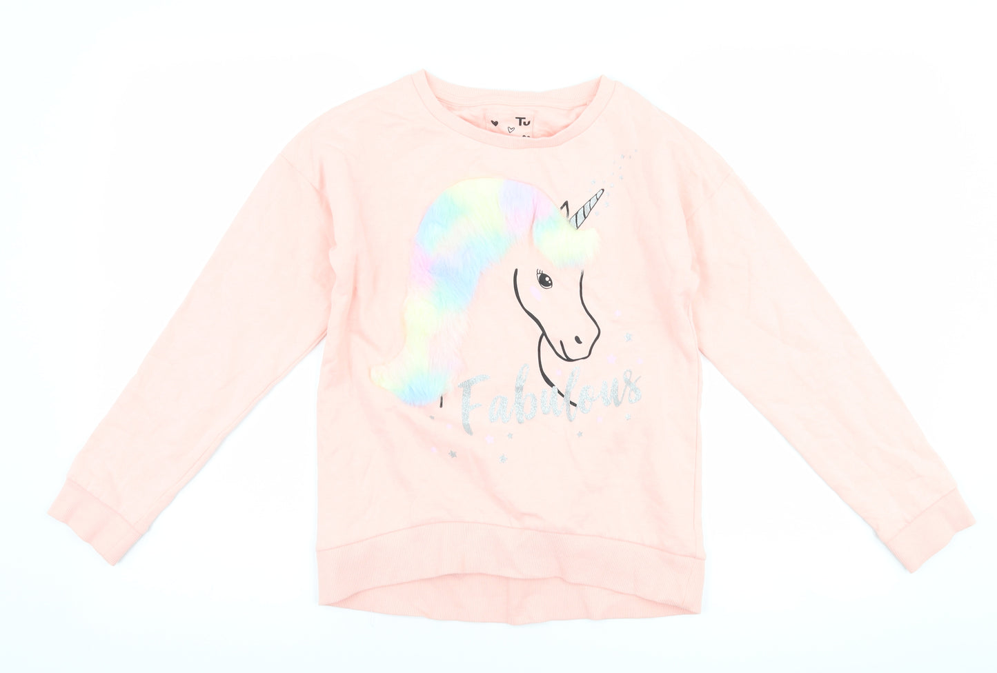 TU Girls Pink   Pullover Sweatshirt Size 12 Years  - Unicorn