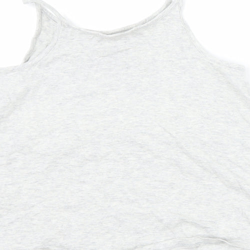 F&F Girls Grey   Basic Tank Size 7-8 Years  - summer