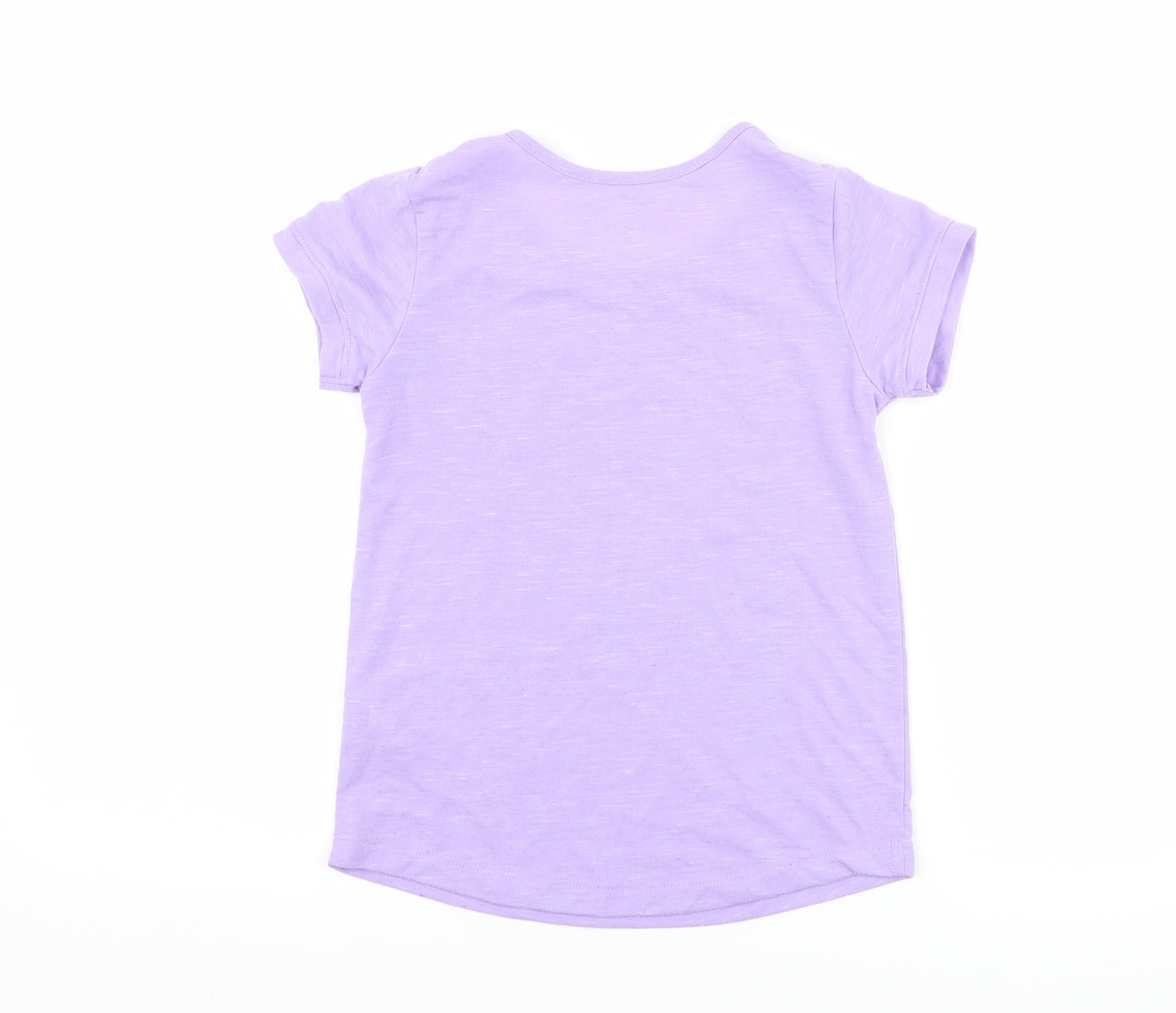 Soul Luxe Girls Purple   Basic T-Shirt Size 6-7 Years  - slogan