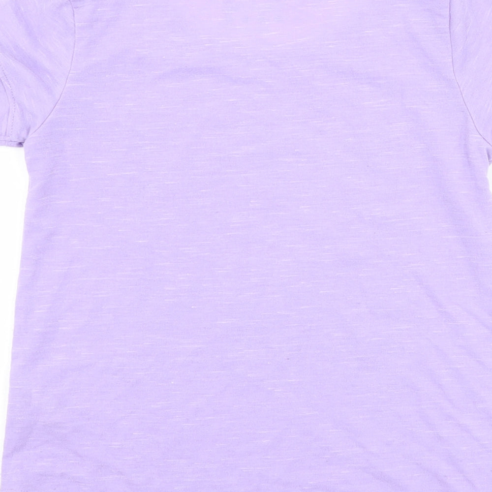 Soul Luxe Girls Purple   Basic T-Shirt Size 6-7 Years  - slogan