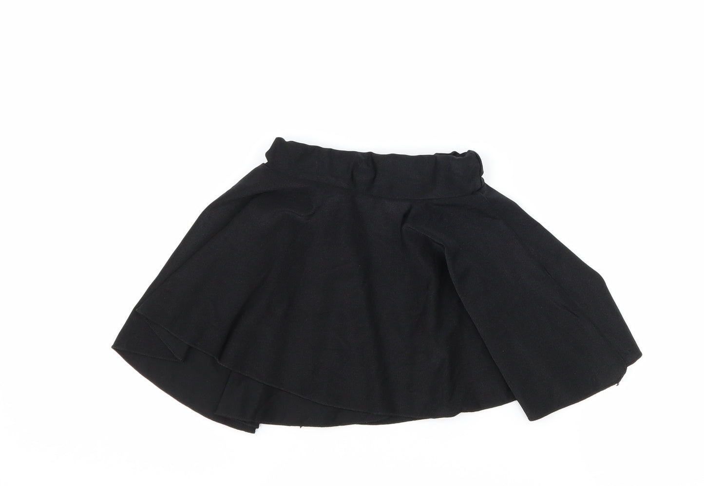 Preworn Girls Black   A-Line Skirt Size 7-8 Years