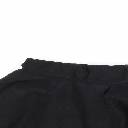 Preworn Girls Black   A-Line Skirt Size 7-8 Years