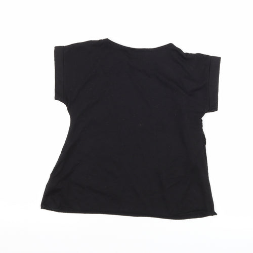 Cherokee Girls Black   Basic T-Shirt Size 6-7 Years